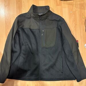 Swiss Tech Men's Black Full-Zip Performance Jacket